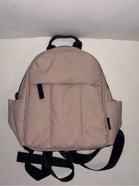 Calpak Blush Pink Mini Carry-On Backpack with Black Accents